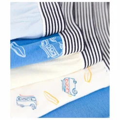 Lot 5 Boxers Blueboard Coton Bio | Bleu