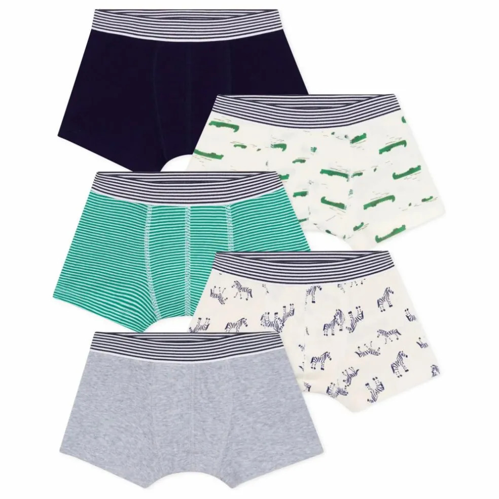 Lot 5 Boxers Crocodiles | Gris