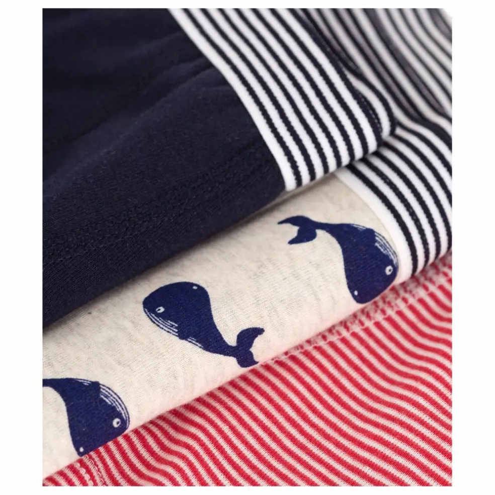 Lot 3 Boxers Mobidic Coton Bio | Bleu marine