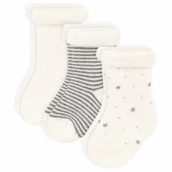 Lot 3 Chaussettes Bouclette | Ecru