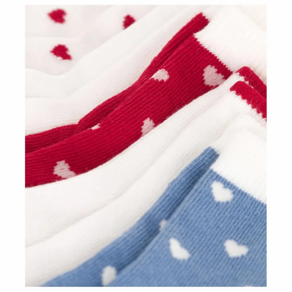 Lot 5 Chaussettes Cœur | Ecru