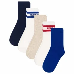 Lot 5 Chaussettes Hautes Côtelé | Blanc