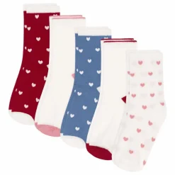 Lot 5 Chaussettes Hautes Point Jersey | Rouge