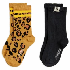 Lot 2 Chaussettes Léopard Coton Bio | Beige