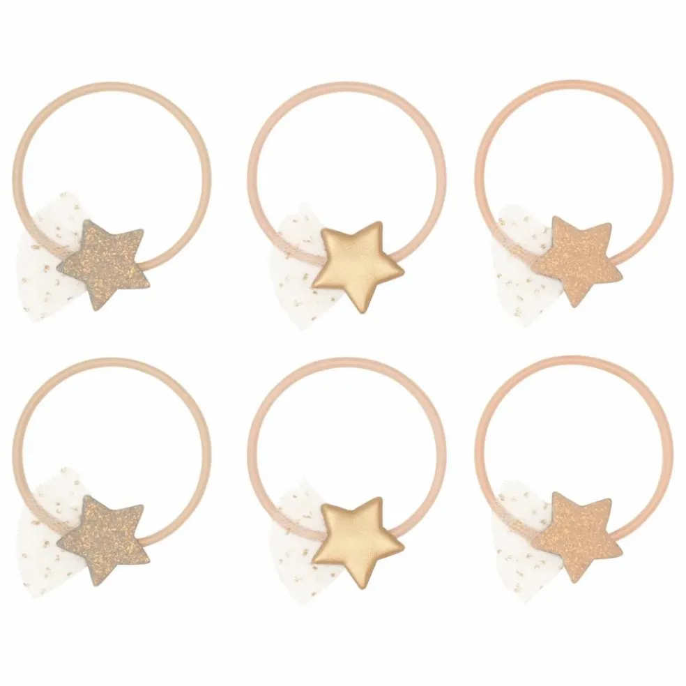 Lot 6 Chouchous Pailletés | Doré
