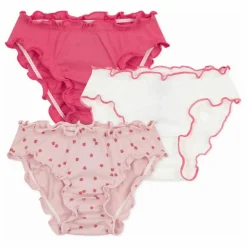 Lot 3 Culottes Bloomer Pommes Coton Bio | Rose