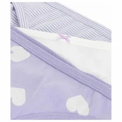 Lot 3 Culottes Cœurs Coton Bio | Blanc