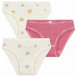 Lot 3 Culottes Cœurs Pailletés | Ecru