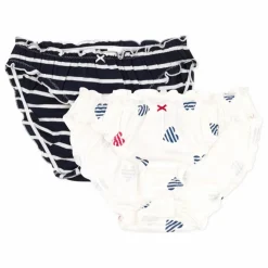 Lot 2 Culottes Froufrou Coton Bio | Ecru