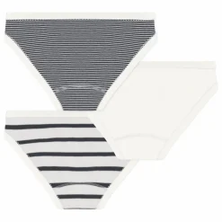 Lot 3 Culottes Marinière Coton Bio | Bleu marine