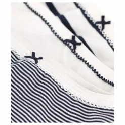 Lot 3 Culottes Marinière Coton Bio | Bleu marine
