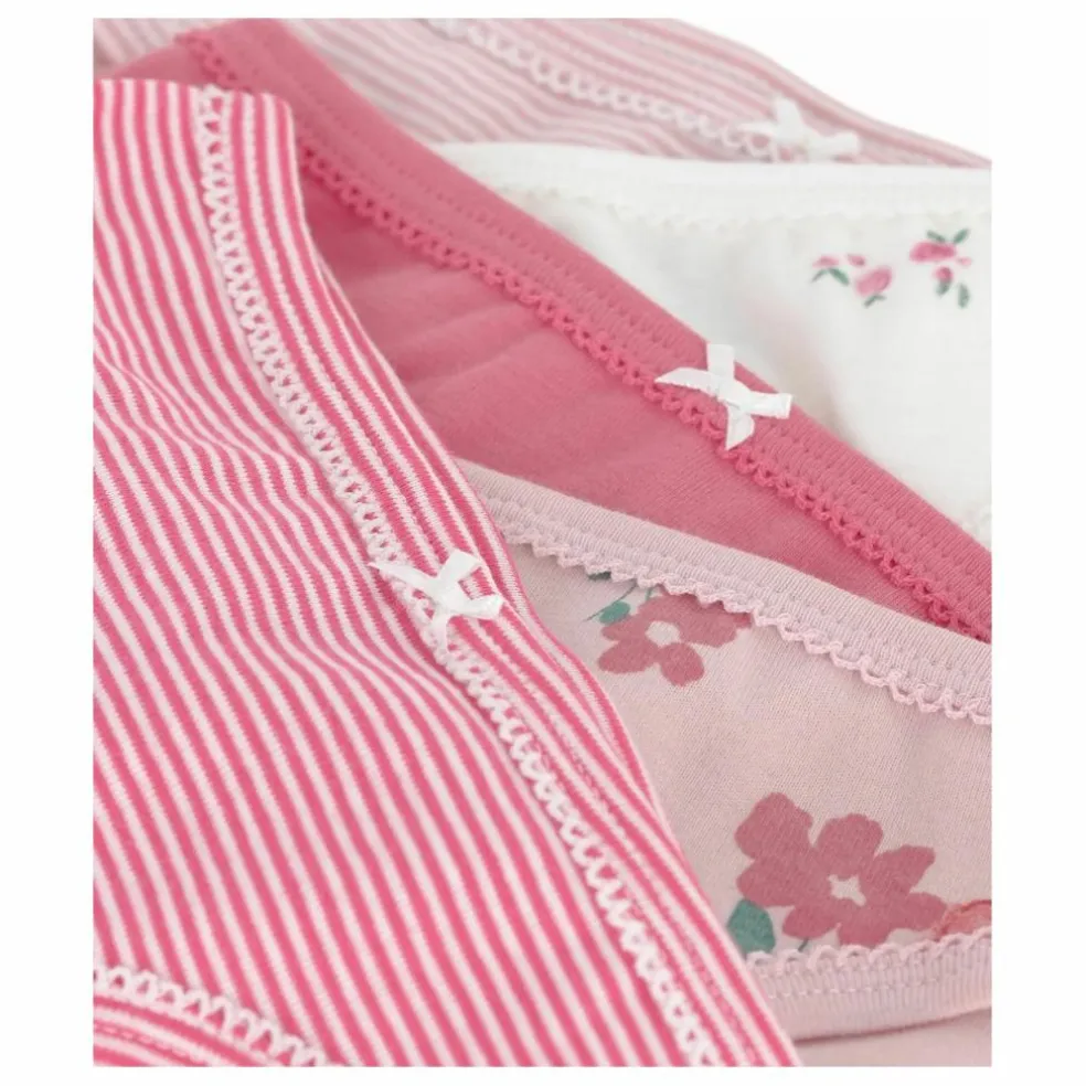 Lot 5 Culottes Rayées | Rose