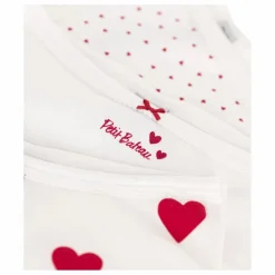 Lot 3 Culottes Taille Haute Cœurs | Blanc