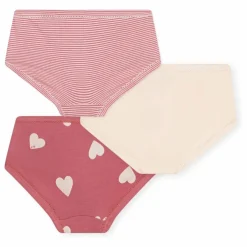 Lot 3 Culottes Taille Haute Cœurs | Rose