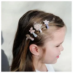Lot 6 Mini Barrettes Fée | Rose