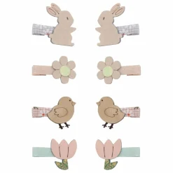 Lot 8 Mini Barrettes Pâques | Lilas
