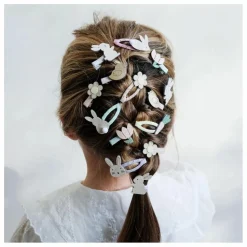 Lot 8 Mini Barrettes Pâques | Lilas