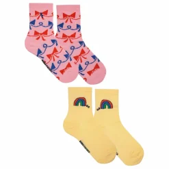 Lot 2 Paires Chaussettes Arc-en-Ciel | Rose