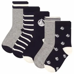 Lot 5 Paires Chaussettes Bateaux | Bleu marine