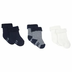 Lot 3 Paires Chaussettes Coton Bio Mara | Bleu marine