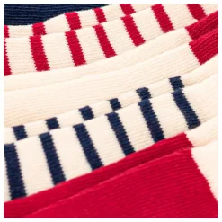 Lot 5 Paires Chaussettes Rayées | Rouge