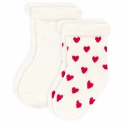 Lot 2 Paires de Chaussettes Tricots | Blanc