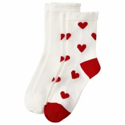 Lot 2 Paires de Chaussettes Cœur | Rouge