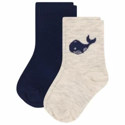 Lot 2 Paires de Chaussettes Baleines | Bleu