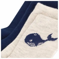 Lot 2 Paires de Chaussettes Baleines | Bleu