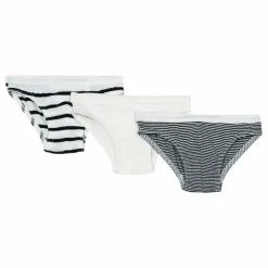 Lot 3 Slips Marinière Coton Bio | Bleu