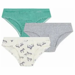 Lot 3 Slips Zèbres | Gris chiné