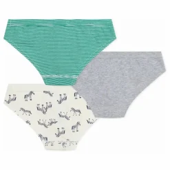 Lot 3 Slips Zèbres | Gris chiné