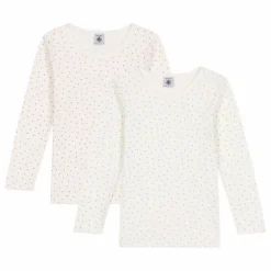 Lot 2 T-shirts Cœurs | Blanc