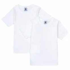 Lot 2 T-Shirts Manches Courtes Coton Bio | Blanc