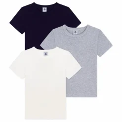 Lot 3 T-shirts Manches Courtes Unis | Bleu marine