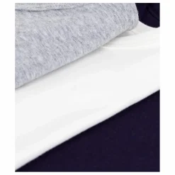 Lot 3 T-shirts Manches Courtes Unis | Bleu marine