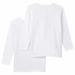 Lot 2 T-Shirts Manches Longues Coton Bio | Blanc