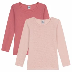 Lot 2 T-shirts Unis | Rose