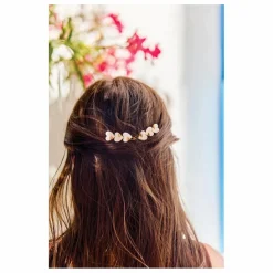Lot de 2 Barettes Cœurs | Ecru