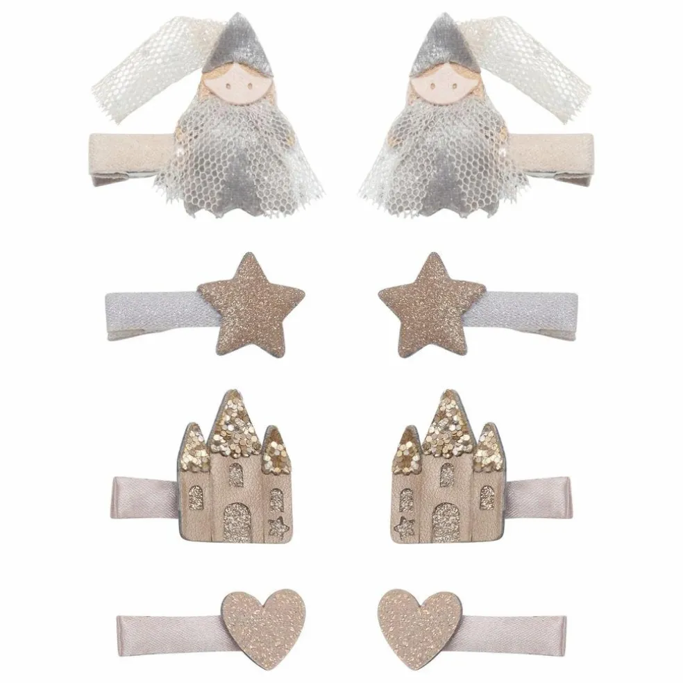 Lot de 8 Barettes Princesse | Rose