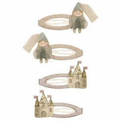 Lot de 4 Barettes Princesse | Rose
