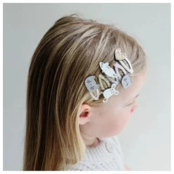 Lot de 5 Barrettes Chat | Rose
