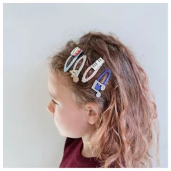 Lot de 4 Barrettes Music | Doré