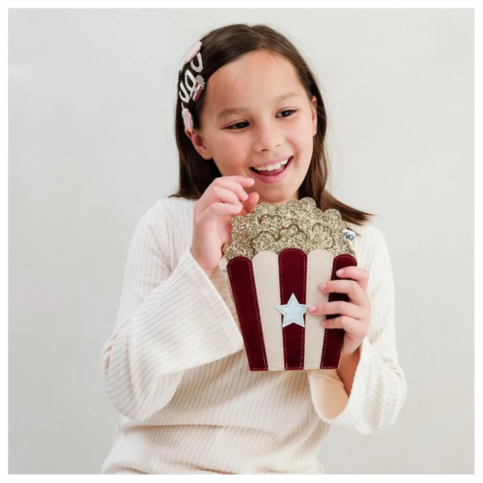 Lot de 4 Barrettes Popcorn | Doré