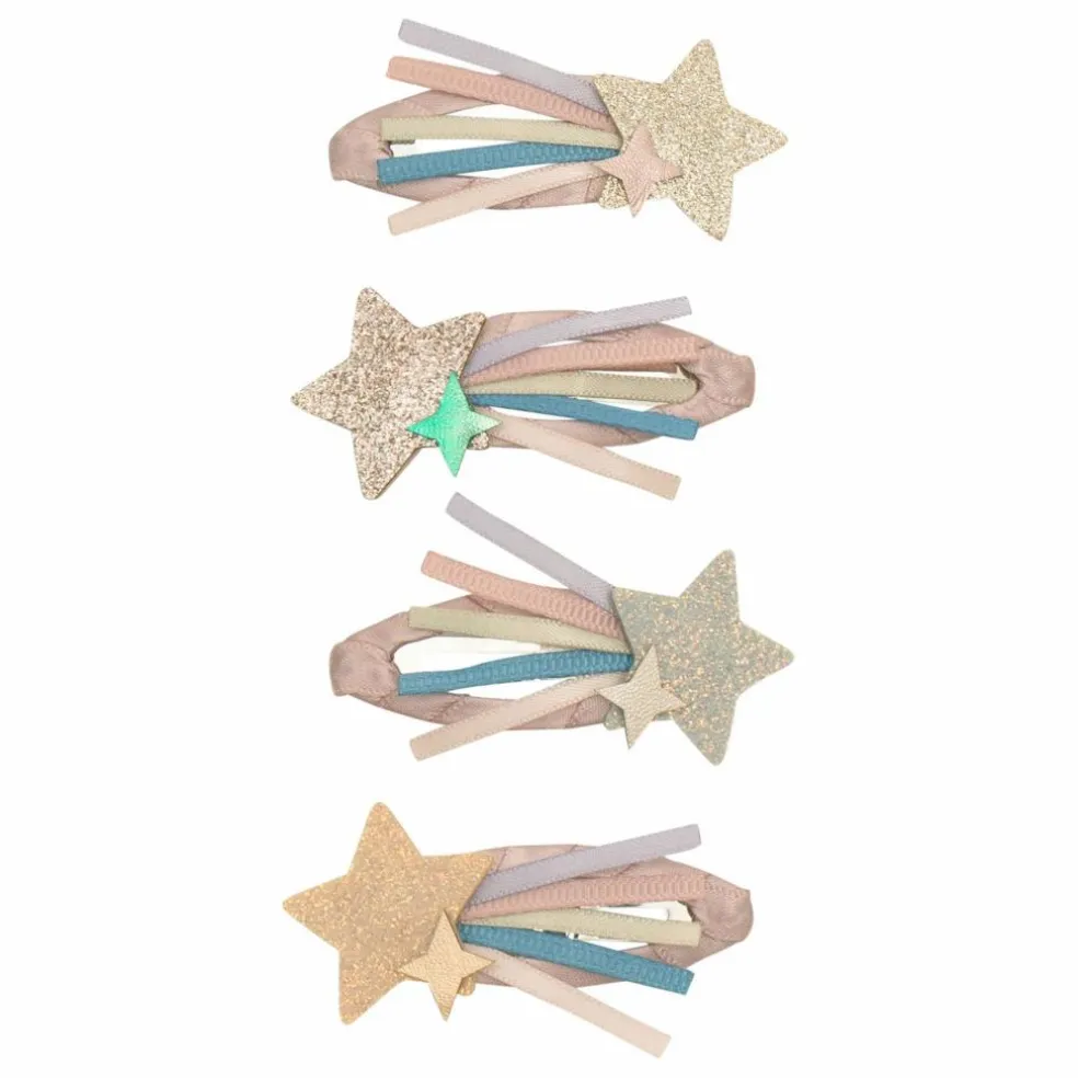 Lot de 4 Barrettes Star Trail | Rose