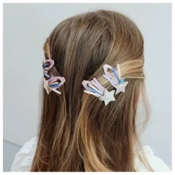 Lot de 4 Barrettes Star Trail | Rose