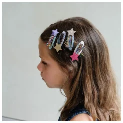Lot de 4 Barrettes Tinsel | Rose