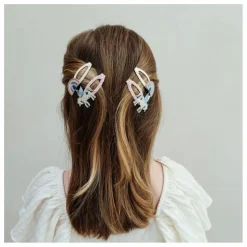 Lot de 4 Barrettes Unicorn | Rose