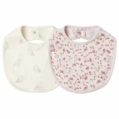 Lot de 2 Bavoirs Snap Coton Bio | Lilas