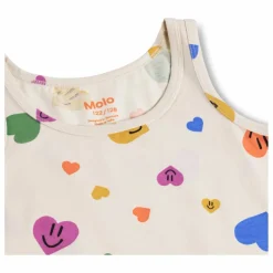 Lot de 2 Débardeurs Jeanie Cœurs Coton Bio | Ecru